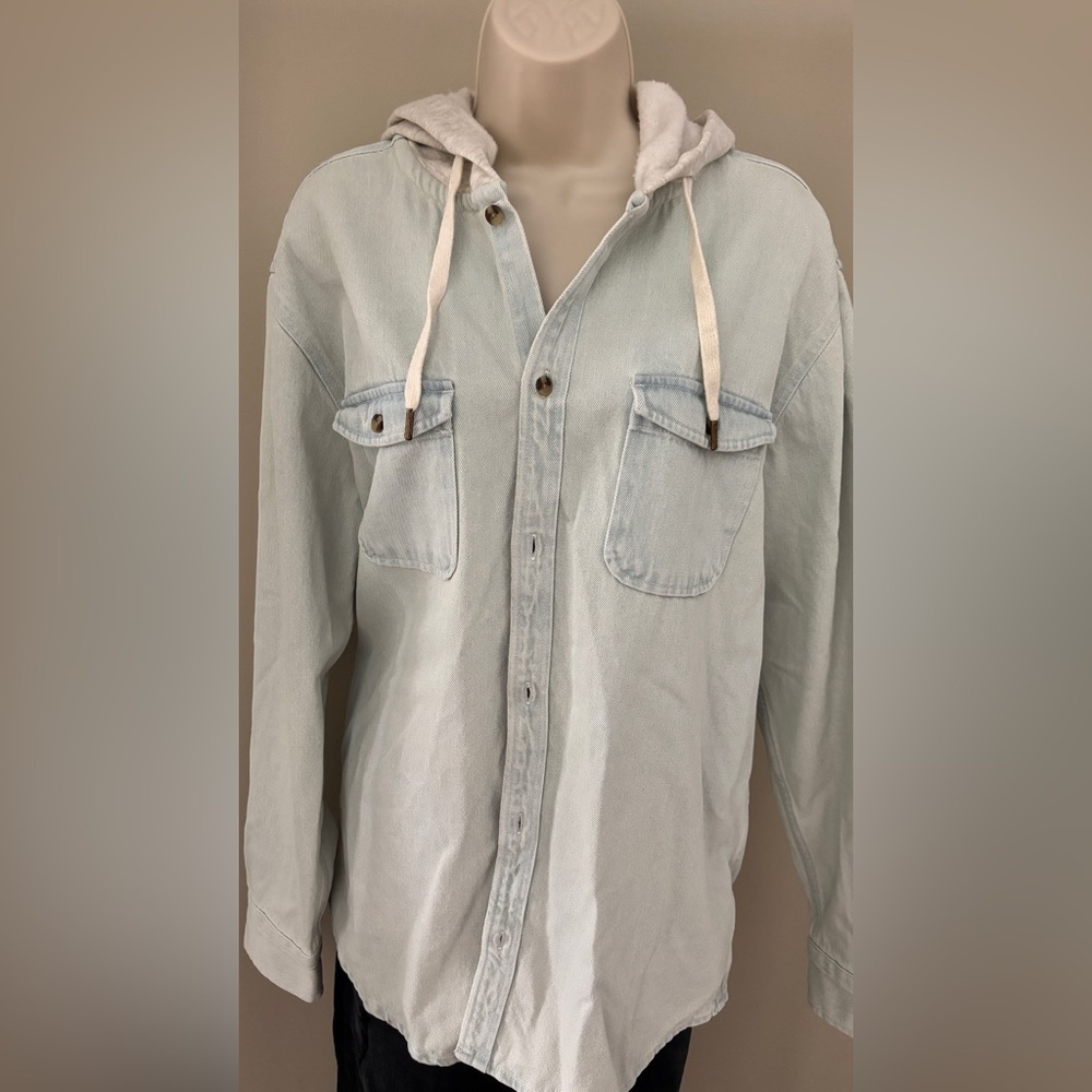 No Boundaries Heather Gray Hooded Jacket
